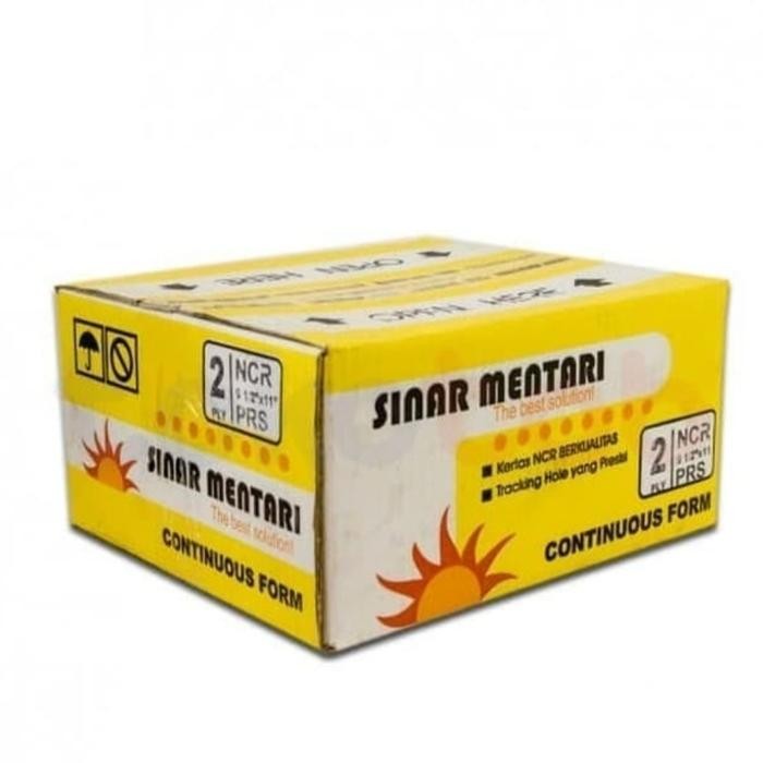 

NEW PRODUK CONTINUOUS FORM SINAR MENTARI 2 PLY PRS/FULL WARUNG ARA67