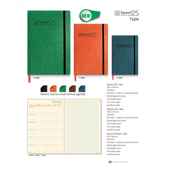 

Agenda Square A5 Th 2025 Planner