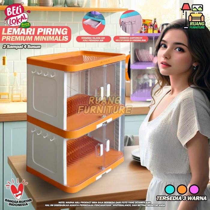 Rak Piring Plastik Lemari Piring Fawsline Rak Piring Dapur Tempat Sendok Perlengkapan Dapur Rak