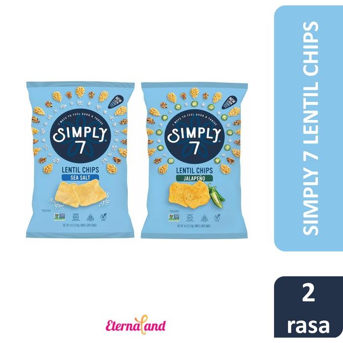 

Simply 7 Lentil Chips - keripik impor usa