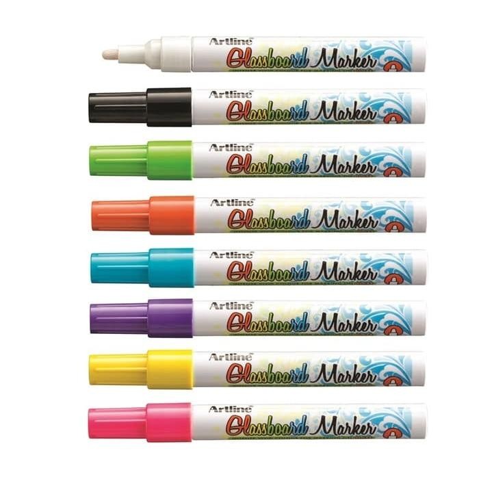 

ARTLINE Spidol Kaca Glassboard Marker EPG-4 2,0MM Non Permanen Warna