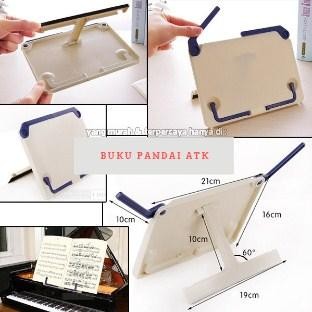 

PENYANGGA PENAHAN DUDUKAN SANDARAN BUKU BERDIRI BOOK HOLDER SAAT MEMBA
