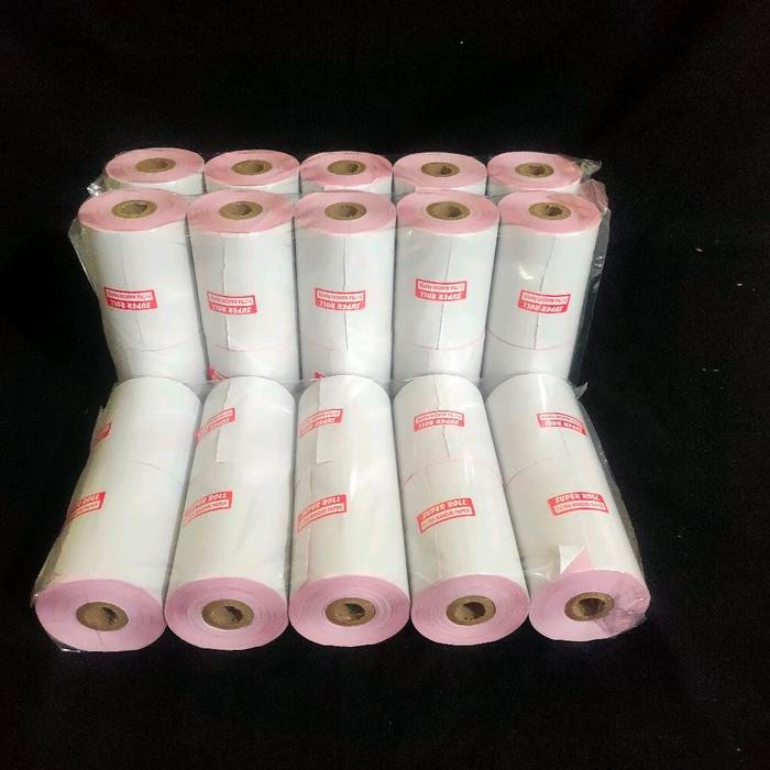 

Kertas Kasir Ncr 2Ply/Struk 2 Rangkap Ukuran 75X65 Paket 10 Pcs Roll