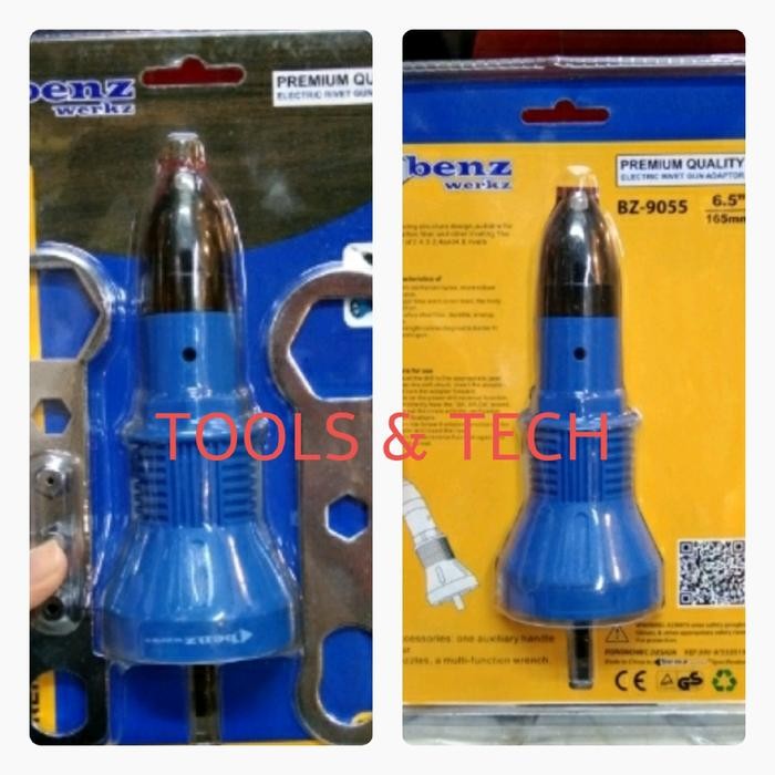 Benz Adaptor Rivet Gun / Tang Rivet Mesin Bor