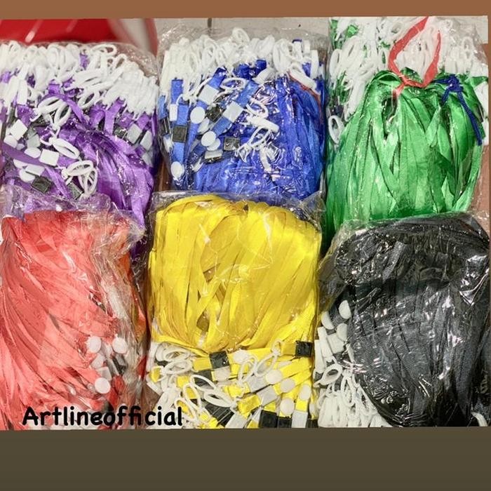 

MURAH Tali Id card import, Plastik kait 1 cm/ Gantungan ID card isi 100 pcs