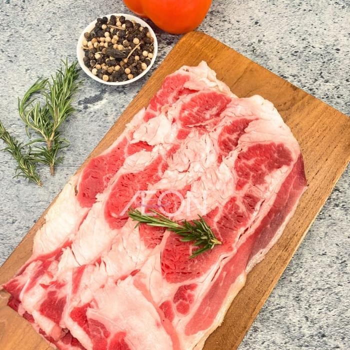 

Pilihan- Beef Slice Short Plate Fresh Daging Sukiyaki/Yakiniku 200 Gr