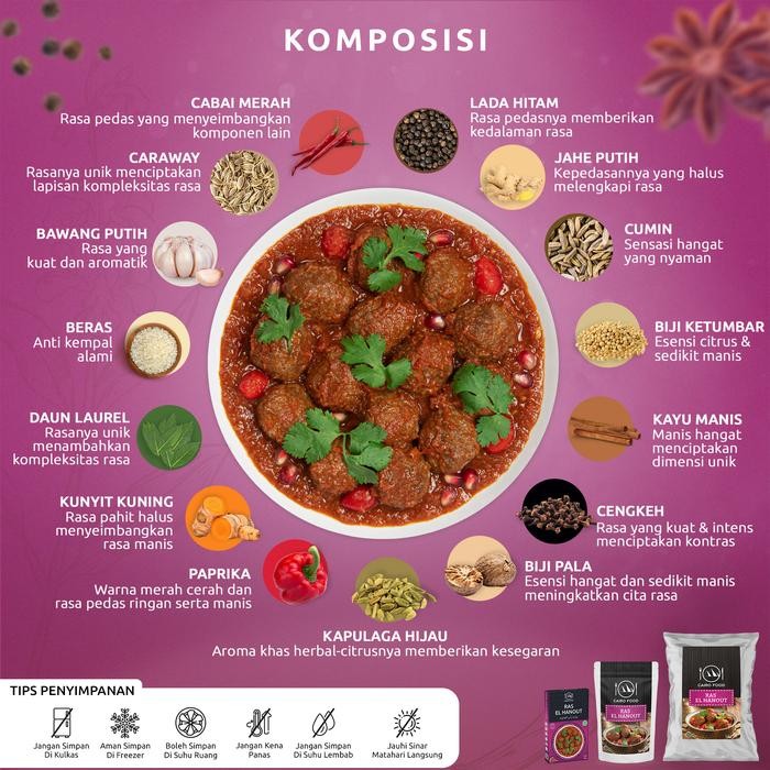 

Bumbu Ras El Hanout - Cairo Food 100 gr