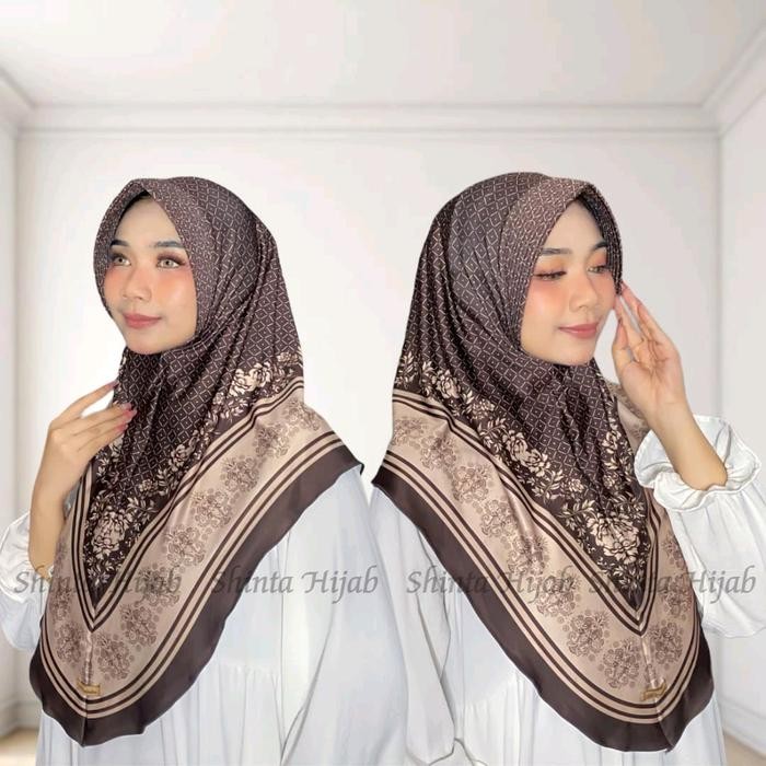 DISKON Jilbab Instan Bergo Motif Printing Jersey Premium FLOW-Muslim Kerudung Wanita Dewasa Panjang