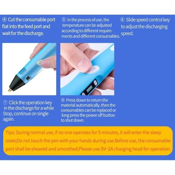 

Hot Sale! 3D Printing Pen Filament 3D Pen 10 Warna Bahan Tidak Beracun 3D