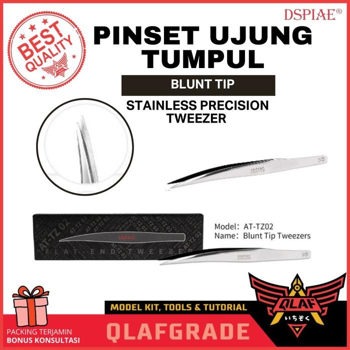 

Pinset ujung tumpul BLUNT TIP stainless precision tweezer dspiae