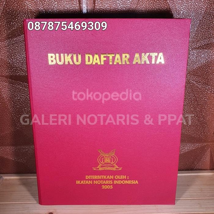 Notaris buku daftar akta notaris