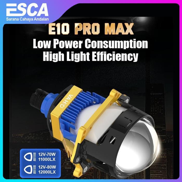 VAHID E10 PRO MAX - LAMPU BILED PROJECTOR SEMI LASER 3 INCH VAHID E10 PRO MAX 80 WATT PREMIUM 3.0"