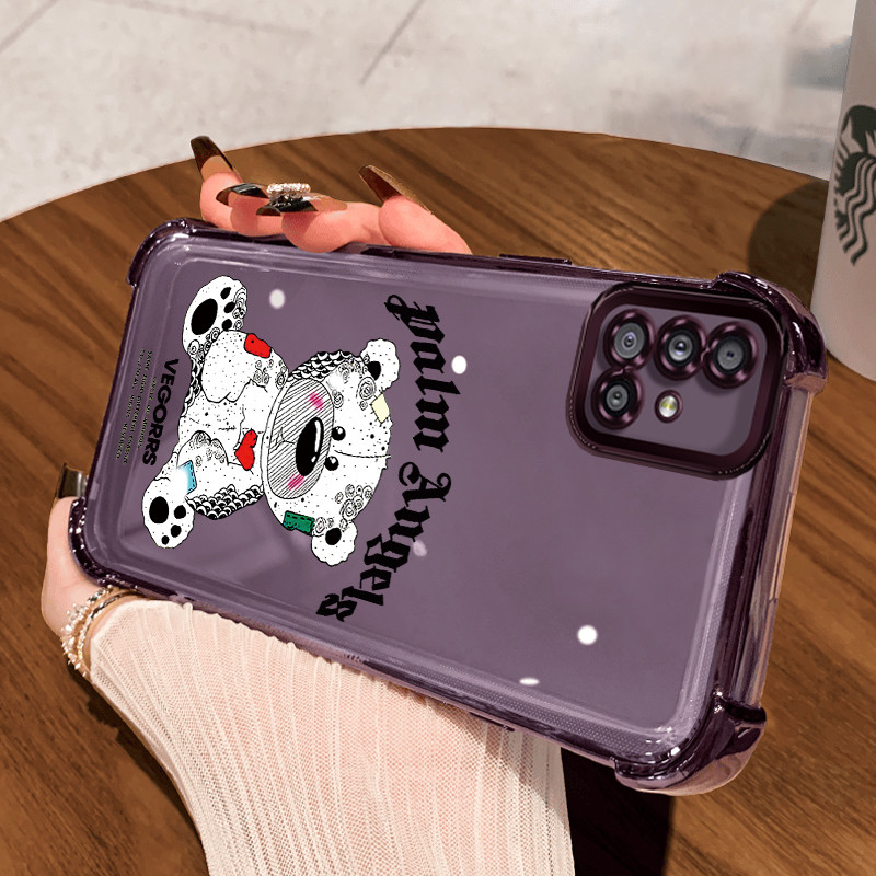 Casing Hp untuk Samsung A51 M40s Case Casing Beruang yang rusak HP pola Kesing Kasing empat Anti Dro