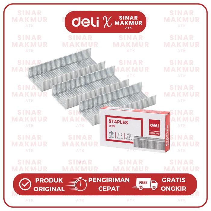 

HOT SALE! Staples/Isi Stapler No 3/ 24/6 /Besar Deli 0012N (Pak Besar)