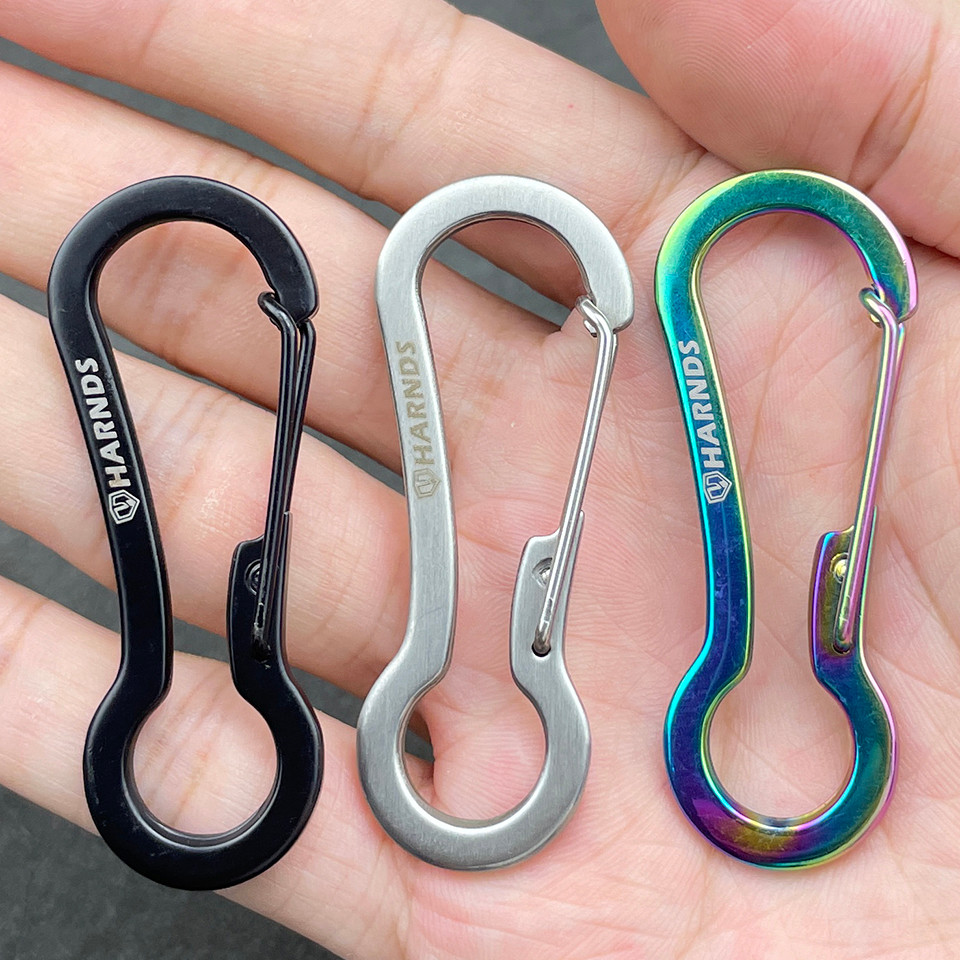 Harnds MT2801 Carabiner Tactical 3Pcs Stainless steel Locking Hanging