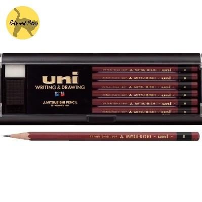 

OJ Pensil Uni Mitsubishi Uni for Writing & Drawing 9H-6B Per Pcs/ Satuan