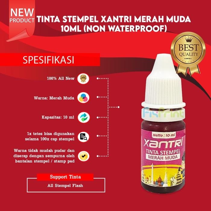 

Bisa Gosend! Tinta Isi Ulang Stamp Stampel Stempel Flash Warna Tahan Air Refil 10Ml