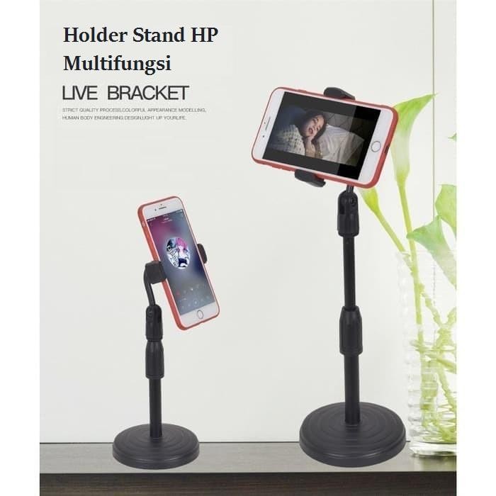 lifetable foldable desktop phone holder stand hp tripod meja tongsis [kualitas terbaik]