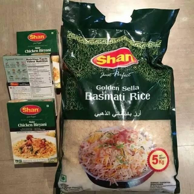 

Stok Baru Beras basmati shan +1paket bumbu shan beryani