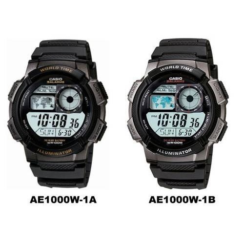 Casio Ae-1000W-1B Illuminator Original Garansi Resmi