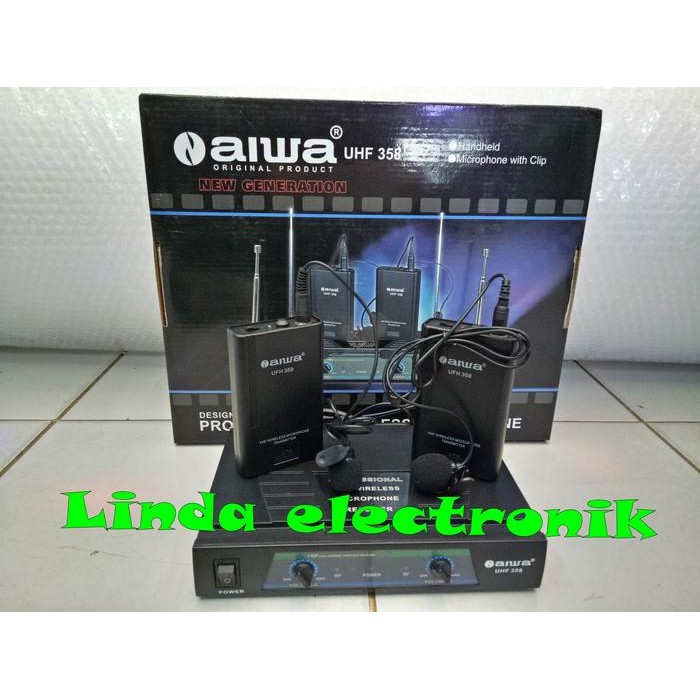 Mic aiwa uhf 358 wireless (2bh clipon)