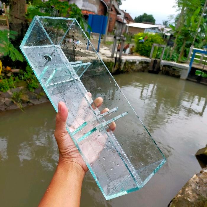 Top Filter Aquarium 34cm Kaca Asli