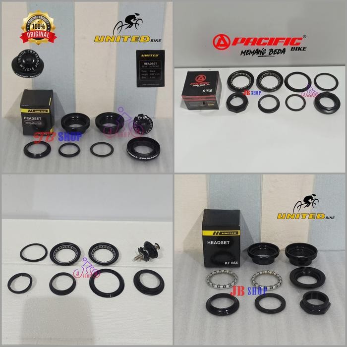 Pacific Active Sport - Headset Head Set Part Kom Fork Kom Stang Kom Stir Sepeda Lipat Mtb Ll Pacific
