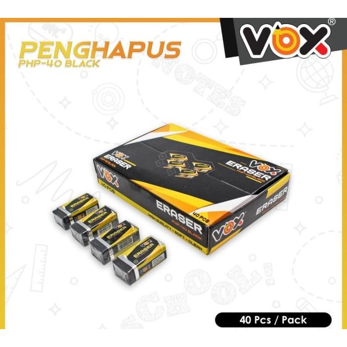 

New (40pc) PENGHAPUS PENSIL UKURAN KECIL MURAH / STIP HITAM / HAPUSAN PENCIL