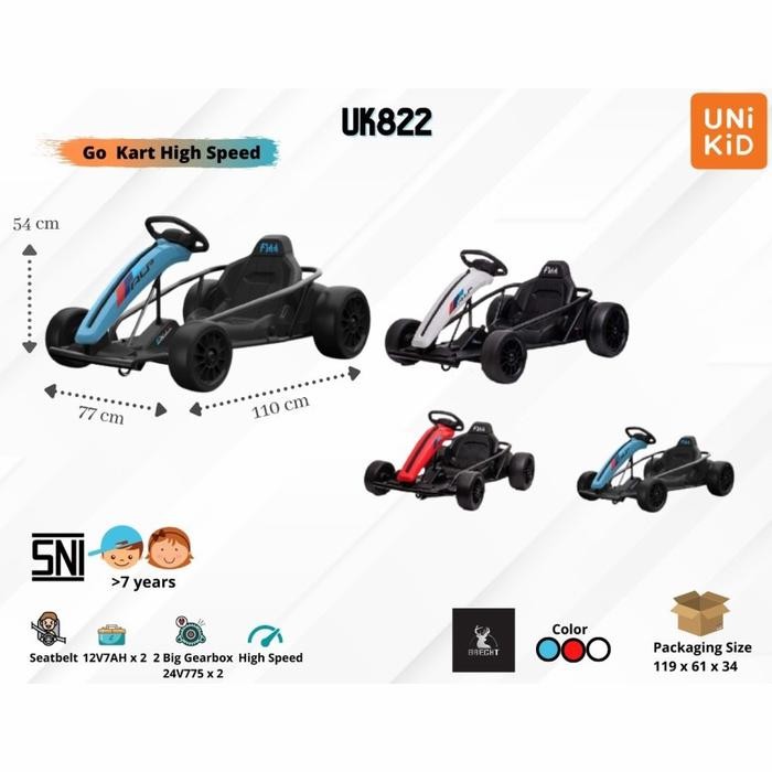 MAINAN ANAK GOKART ELEKTRIK UNIKID UK-822 / UK822 / UK 822