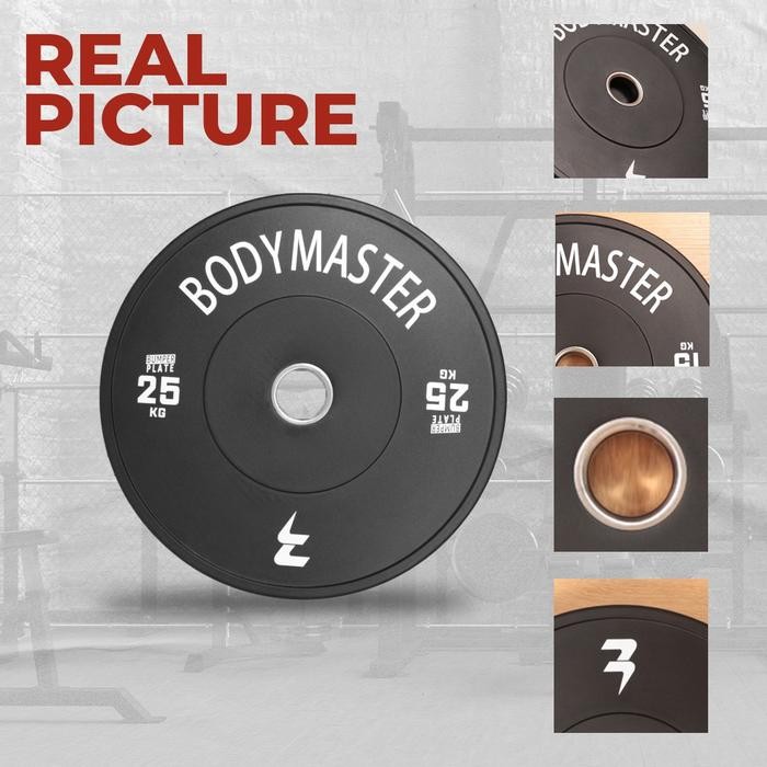 Plate Beban Olympic 10KG Bumper Rubber Barbell KaretGymFitness