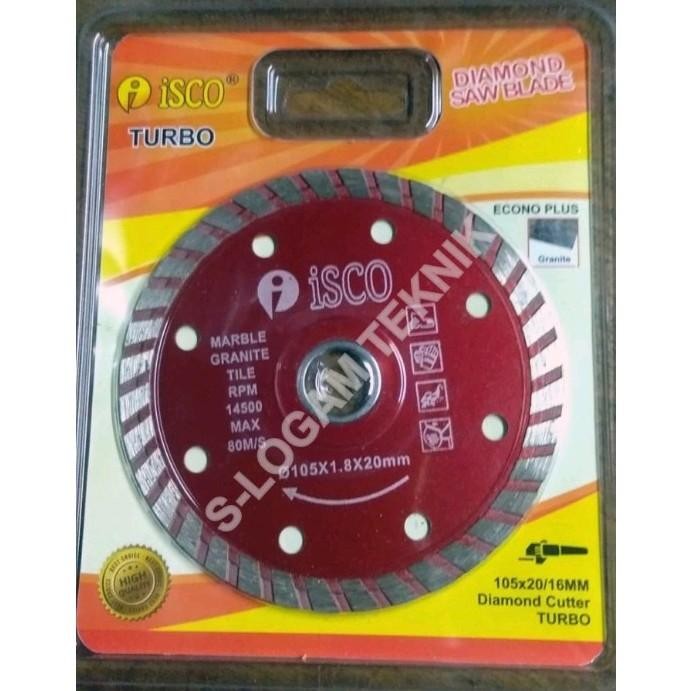 Mata Pisau Potong Keramik 4" ISCO Diamond Wheel Turbo Potong Tembok