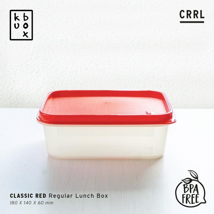 Kubox Tempat Kotak Makan Murah Plastik Bekal - Regular Lunch Box