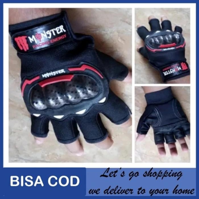 Sarung Tangan sepeda Motor/sarung tangan batok adem tidak panas/Cowok terlaris