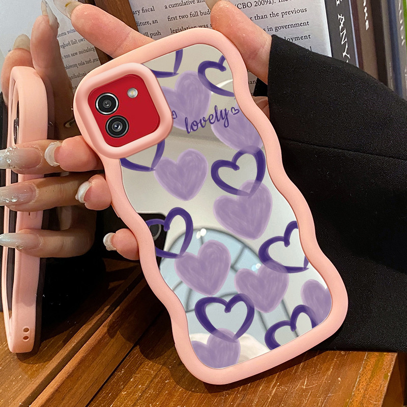 Casing Untuk Samsung A03 A03s A02s M02s F02s Case Casing Cinta Jepang Korea Pola HP Cesing Macaron K