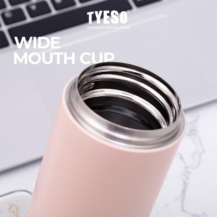 FCR0  Tyeso Flat Lid Thermos Cup Ts-8738B 200Ml Stainless Steel Double Vacuum Insulated