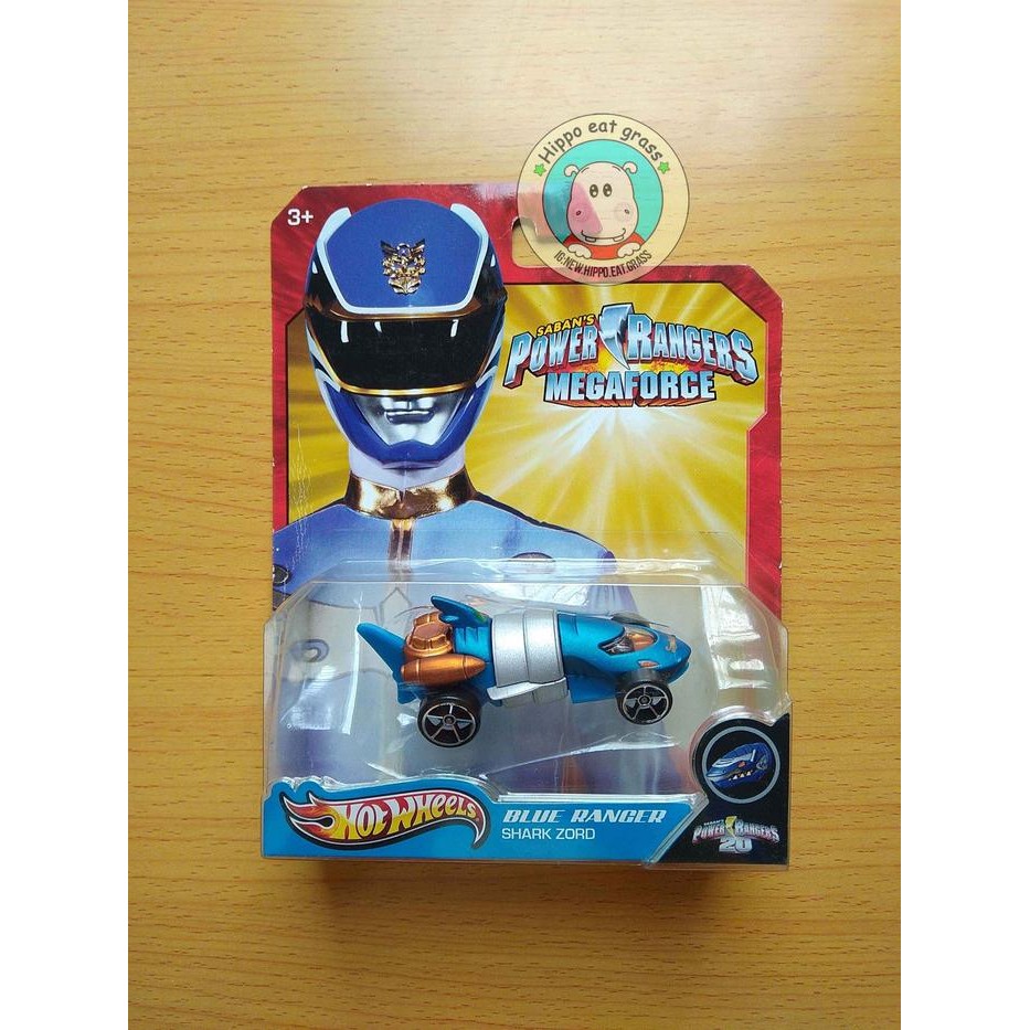 Hot Wheels Hotwheels Power Rangers Megaforce Blue Ranger Shark Zord