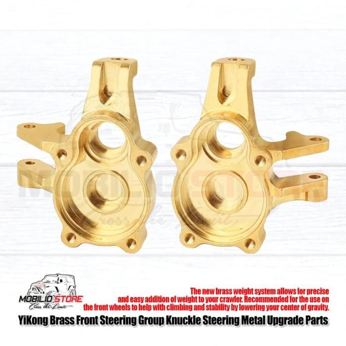 Upgrade Metal Brass Front Steering Knuckle for YiKong YK4102 YK4082