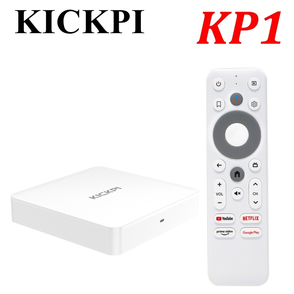KICKPI KP1 Google Netflix TV Box Android 11 Amlogic S905Y4 Media Player 4K Set Top Box Android 11.0