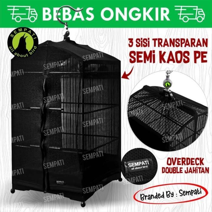 ces0- Krodong Sangkar Kotak No 2 Bahan Transparan 3 Sisi Tebal