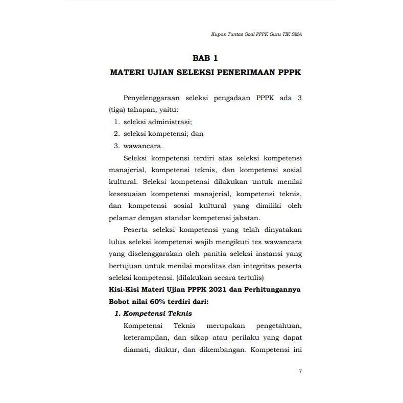 Kupas Tuntas Soal PPPK Guru TIK SMA