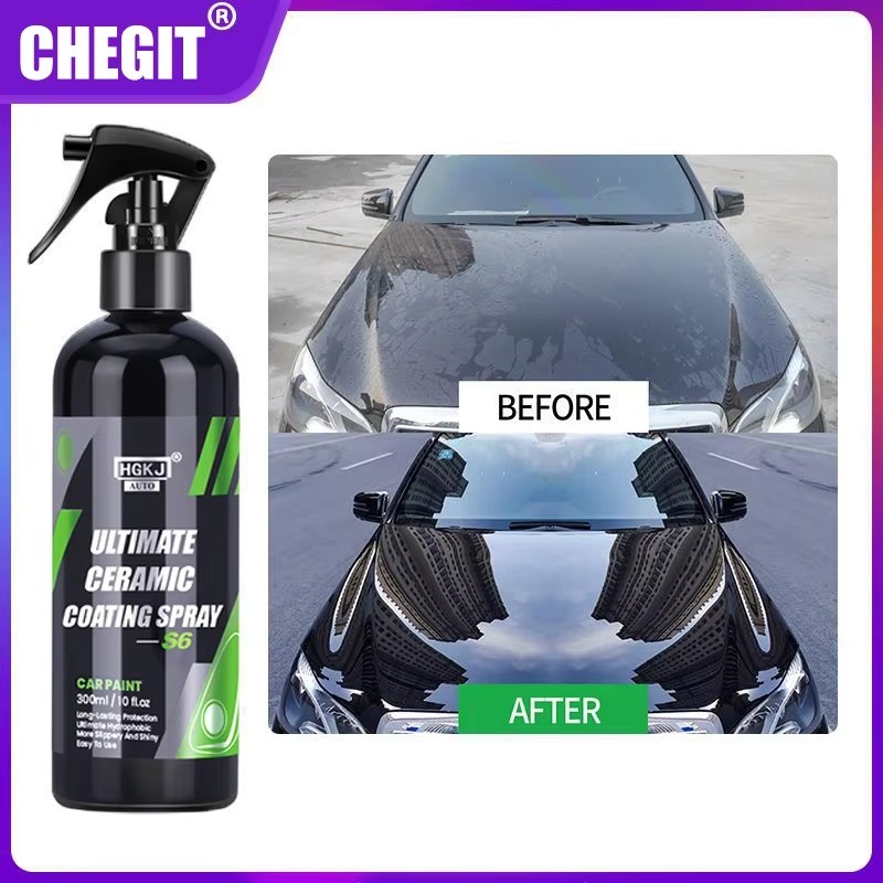 CHEGIT S6 Ultimate Ceramic Coating Spray Hydrophobic High Gloss Paint Protection 9H Nano Top Long La