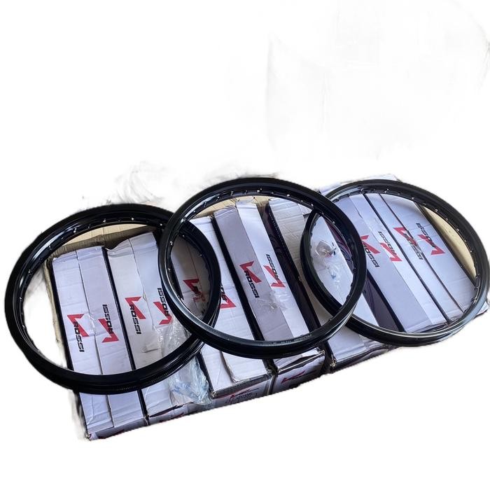 Lingkaran V Rossi hitam gilap ukuran 185/160/140 -17 Motorcycle