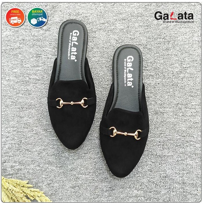 Donatello - Black Panda Flat Shoes - Sepatu Wanita - Sepatu Black Panda Dafodi Wl