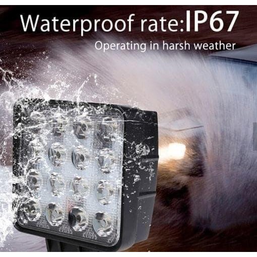 Lampu Tembak Sorot Offroad Led 48 Watt Led Work Light