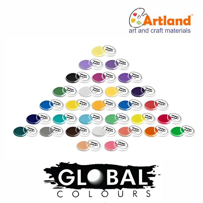 GLOBAL COLOURS BODYART CAKE 32G FACE & BODY PAINT NON-TOXIC, WATER-BASED