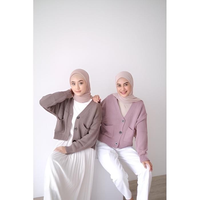 1fihz- Zara Knit Cardygan Rajut Tebal Wanita Cardigan