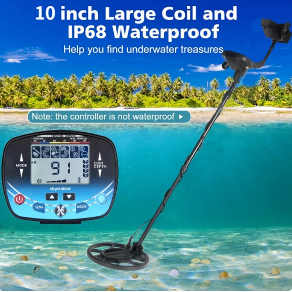 BEST PRICE MD910B Metal Detector Professional Treasure Hunter Detector Metal Pinpointer Waterproof U