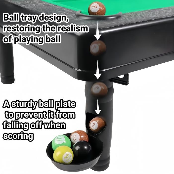 STOK TERBATAS  MINI POOL TABLE BILLIARDS TABLE SNOOKER HOME LARGE POOL TABLE SMALL CHILDREN'S
