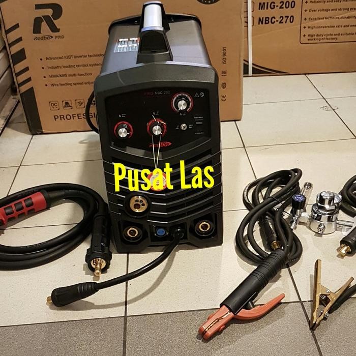 Terpopuler Mesin Las Inverter Tidak Pakai Gas Co Co2 Type Mig200 Mig200A Mig-200A Mig 200 Redbo Pro