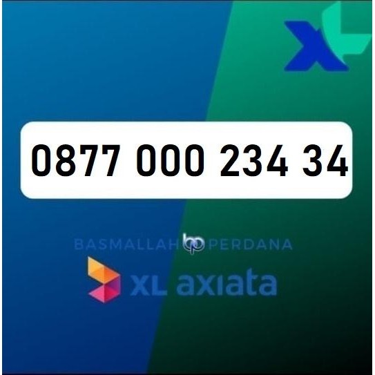 Nomor Cantik XB77 000 234 34 Perdana XL 4G 5G YOP925